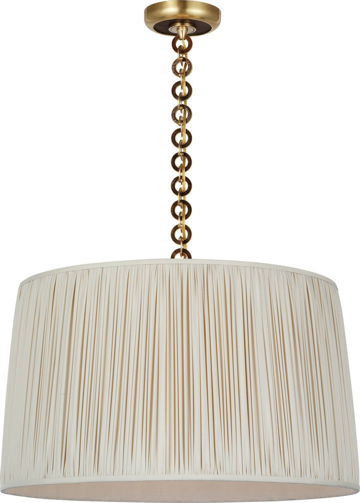 Visual Comfort Signature - SCH 5051HAB/NO-452 - LED Pendant - Evelyn - Hand-Rubbed Antique Brass and Natural Oak
