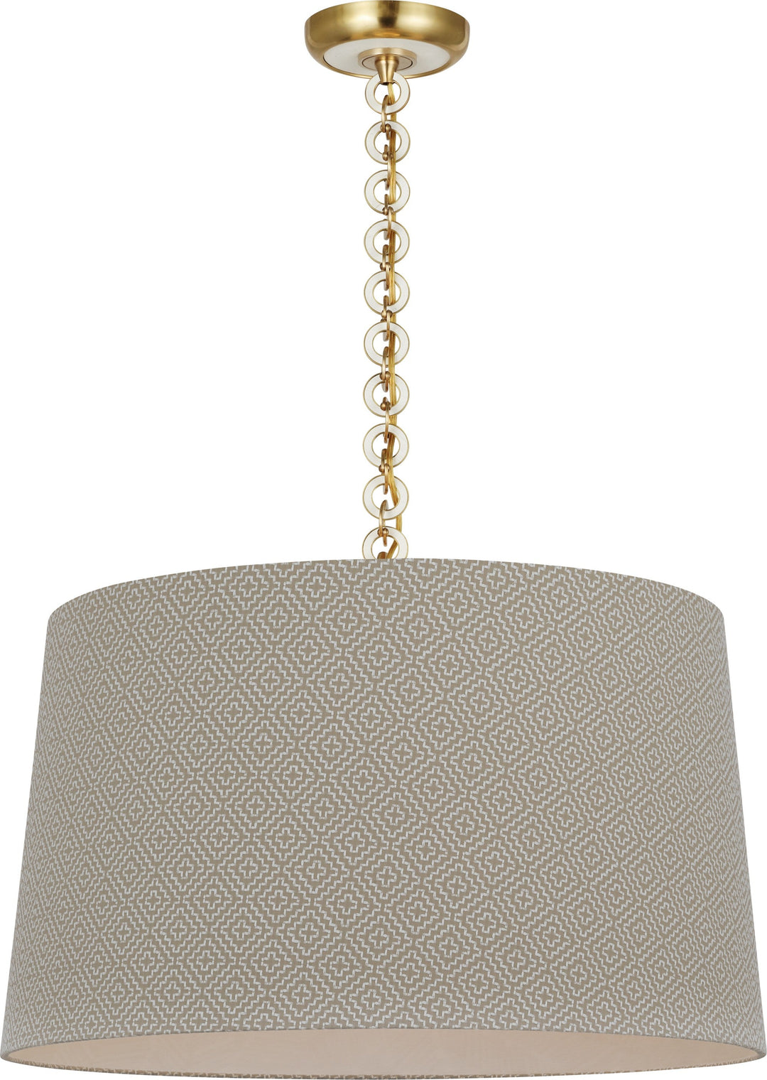 Visual Comfort Signature - SCH 5051HAB/WO-115 - LED Pendant - Evelyn - Hand-Rubbed Antique Brass and White Oak