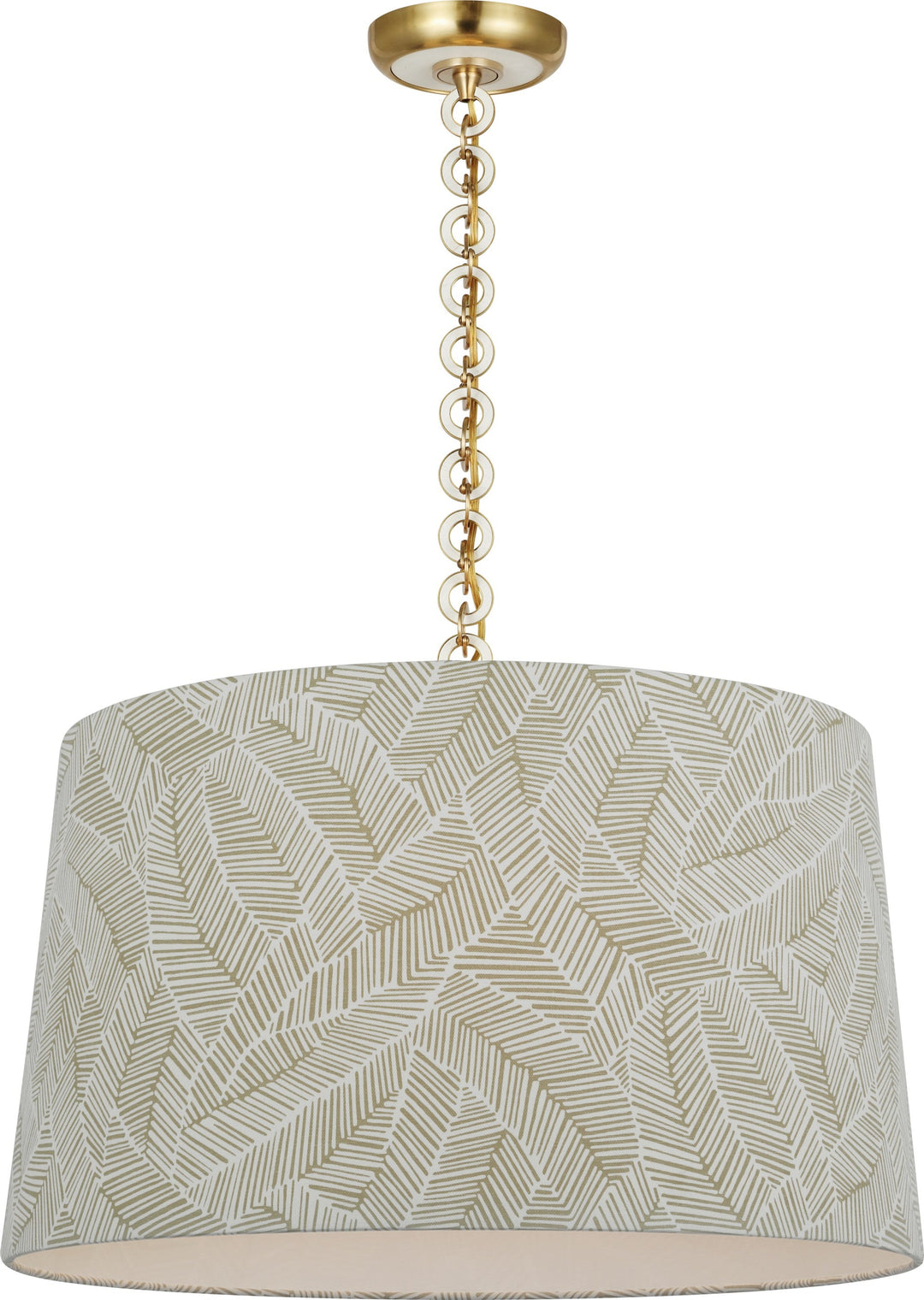 Visual Comfort Signature - SCH 5051HAB/WO-145 - LED Pendant - Evelyn - Hand-Rubbed Antique Brass and White Oak