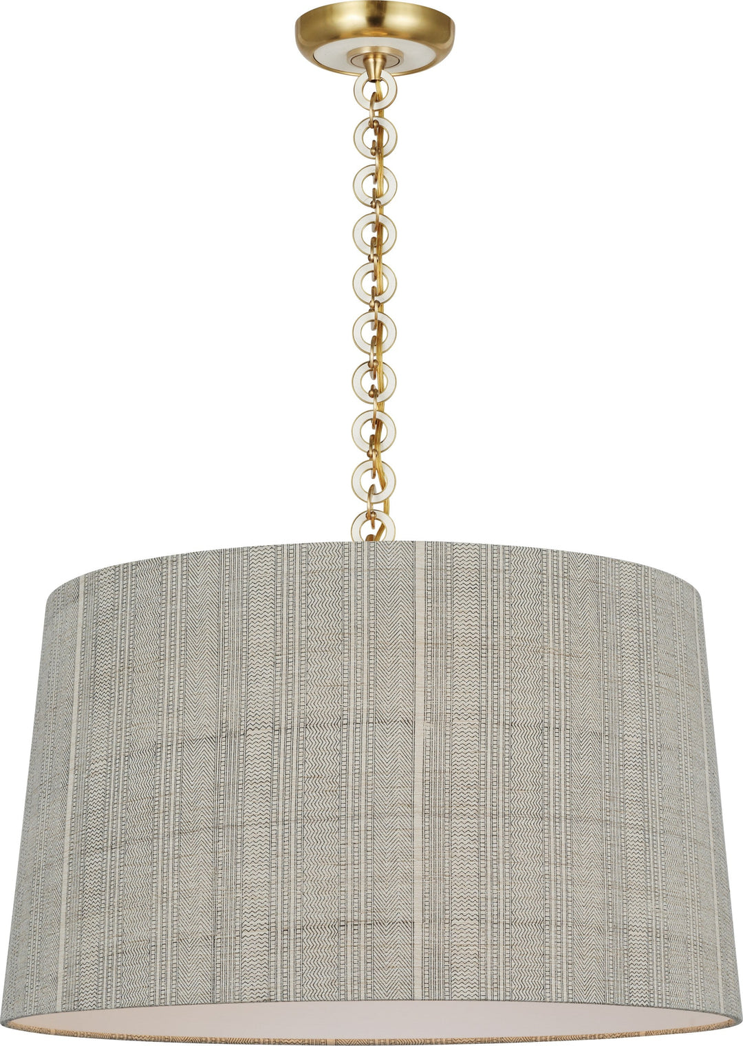 Visual Comfort Signature - SCH 5051HAB/WO-260 - LED Pendant - Evelyn - Hand-Rubbed Antique Brass and White Oak