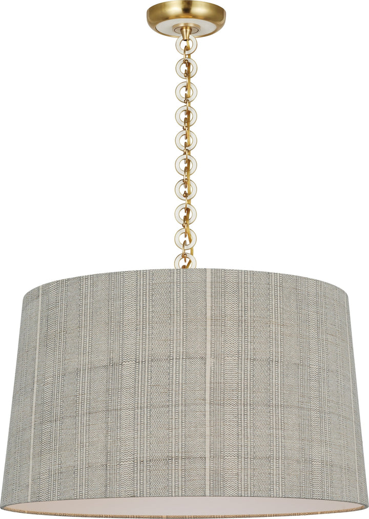Visual Comfort Signature - SCH 5051HAB/WO-260 - LED Pendant - Evelyn - Hand-Rubbed Antique Brass and White Oak