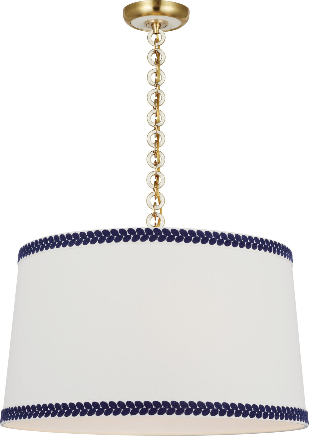 Visual Comfort Signature - SCH 5051HAB/WO-405 - LED Pendant - Evelyn - Hand-Rubbed Antique Brass and White Oak