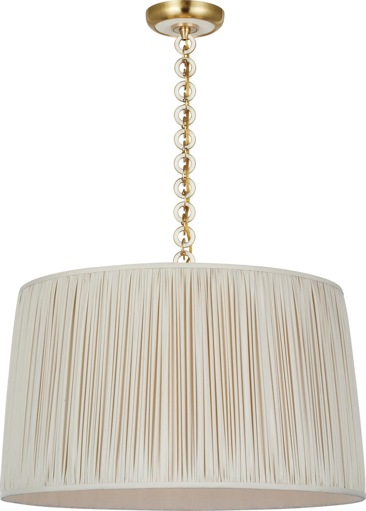 Visual Comfort Signature - SCH 5051HAB/WO-452 - LED Pendant - Evelyn - Hand-Rubbed Antique Brass and White Oak