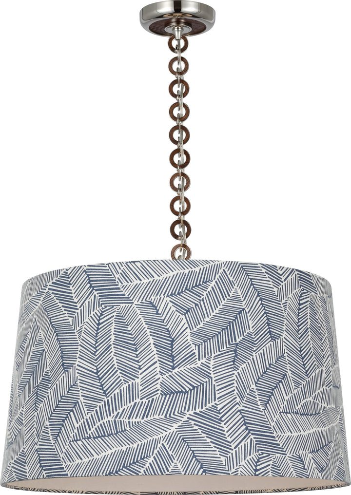 Visual Comfort Signature - SCH 5051PN/NO-247 - LED Pendant - Evelyn - Polished Nickel and Natural Oak