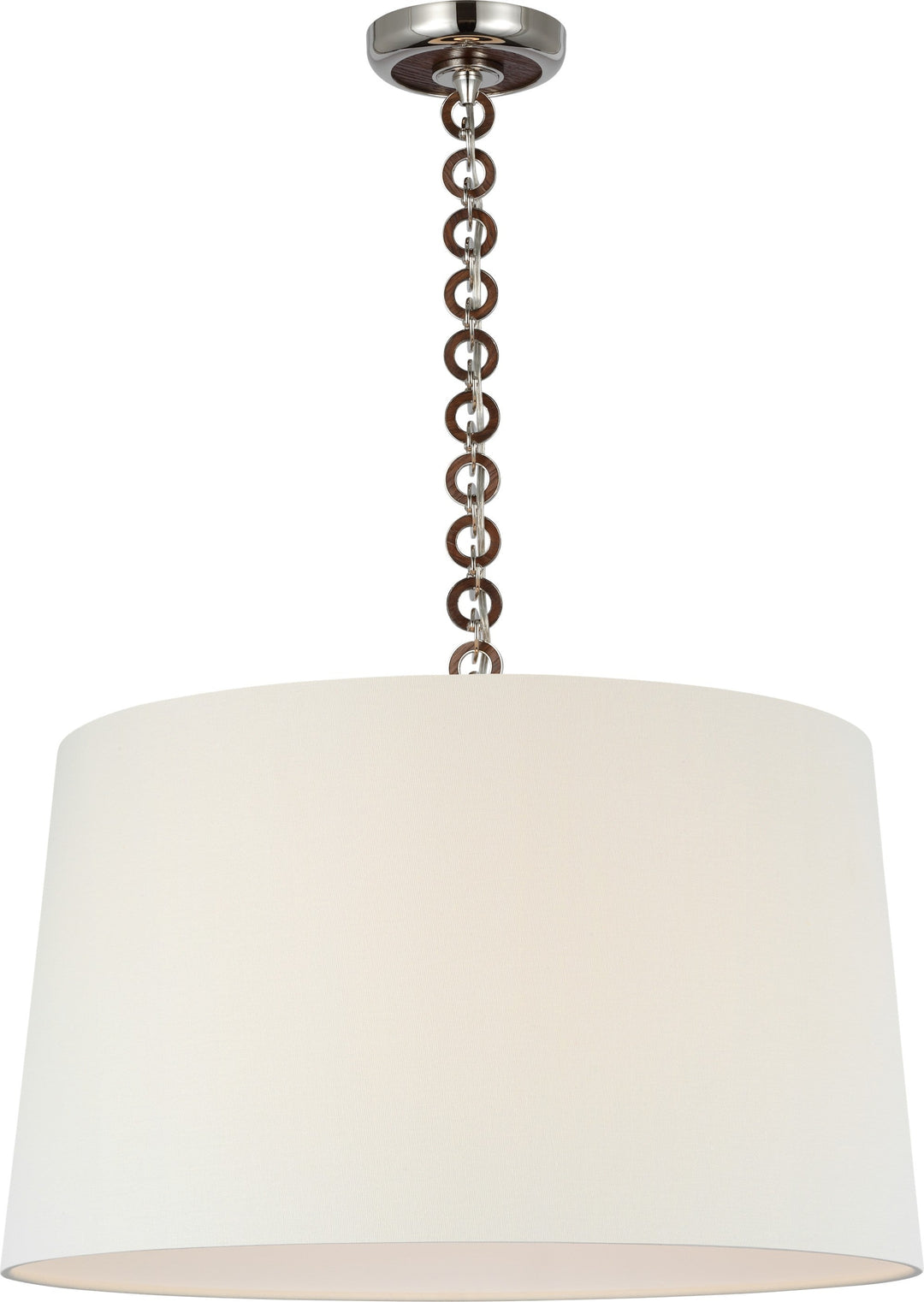 Visual Comfort Signature - SCH 5051PN/NO-400 - LED Pendant - Evelyn - Polished Nickel and Natural Oak