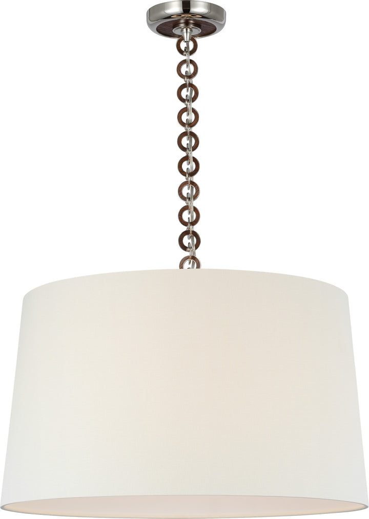 Visual Comfort Signature - SCH 5051PN/NO-400 - LED Pendant - Evelyn - Polished Nickel and Natural Oak