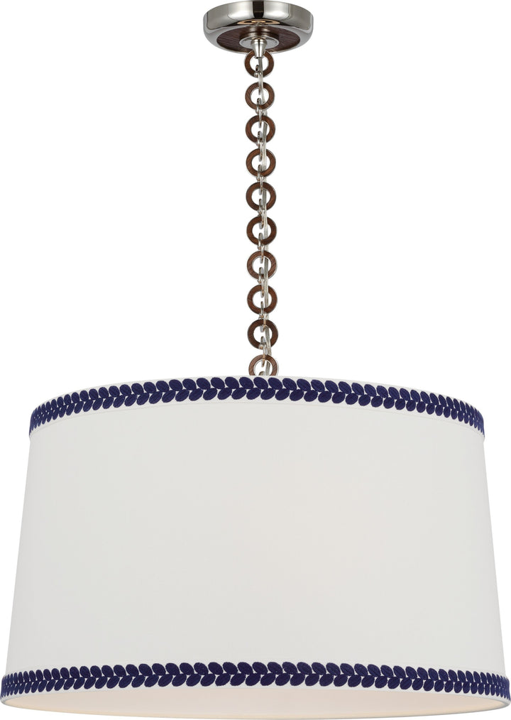 Visual Comfort Signature - SCH 5051PN/NO-405 - LED Pendant - Evelyn - Polished Nickel and Natural Oak