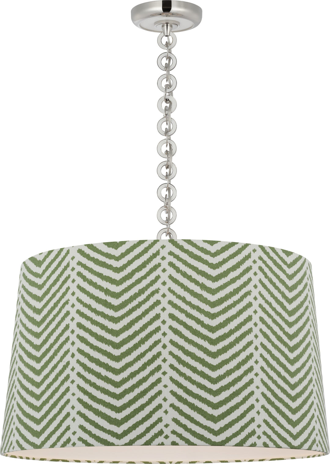 Visual Comfort Signature - SCH 5051PN/WO-470 - LED Pendant - Evelyn - Polished Nickel and White Oak