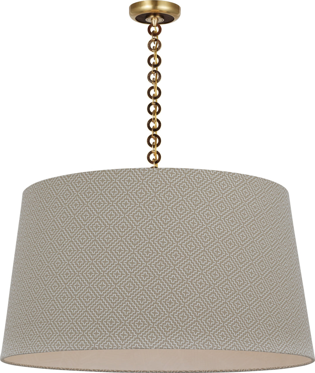 Visual Comfort Signature - SCH 5052HAB/NO-115 - LED Pendant - Evelyn - Hand-Rubbed Antique Brass and Natural Oak