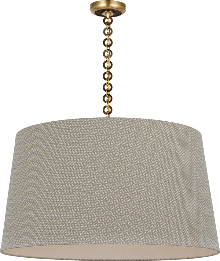 Visual Comfort Signature - SCH 5052HAB/NO-115 - LED Pendant - Evelyn - Hand-Rubbed Antique Brass and Natural Oak
