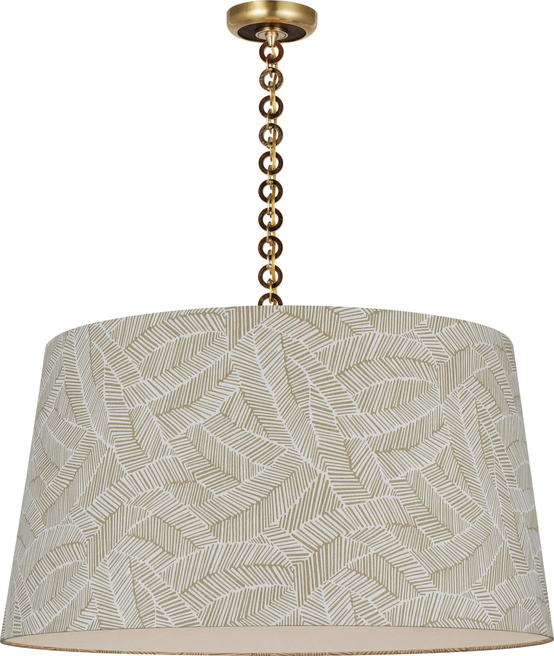 Visual Comfort Signature - SCH 5052HAB/NO-145 - LED Pendant - Evelyn - Hand-Rubbed Antique Brass and Natural Oak