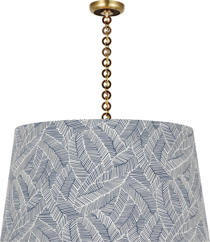 Visual Comfort Signature - SCH 5052HAB/NO-247 - LED Pendant - Evelyn - Hand-Rubbed Antique Brass and Natural Oak
