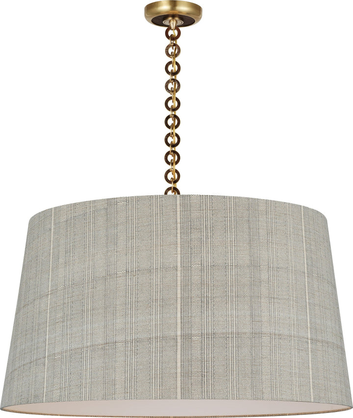 Visual Comfort Signature - SCH 5052HAB/NO-260 - LED Pendant - Evelyn - Hand-Rubbed Antique Brass and Natural Oak
