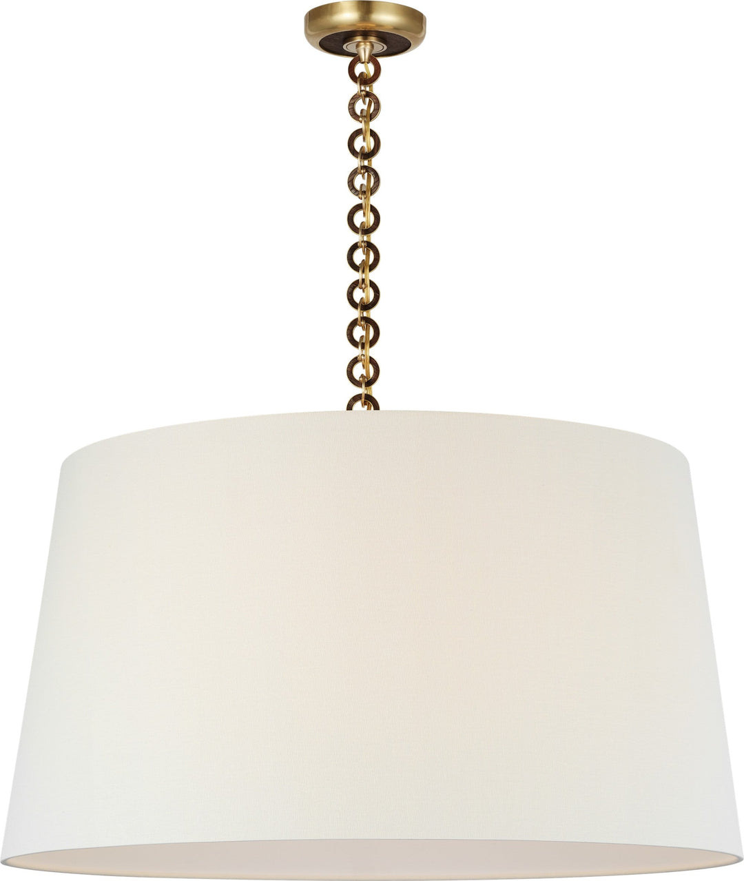Visual Comfort Signature - SCH 5052HAB/NO-400 - LED Pendant - Evelyn - Hand-Rubbed Antique Brass and Natural Oak