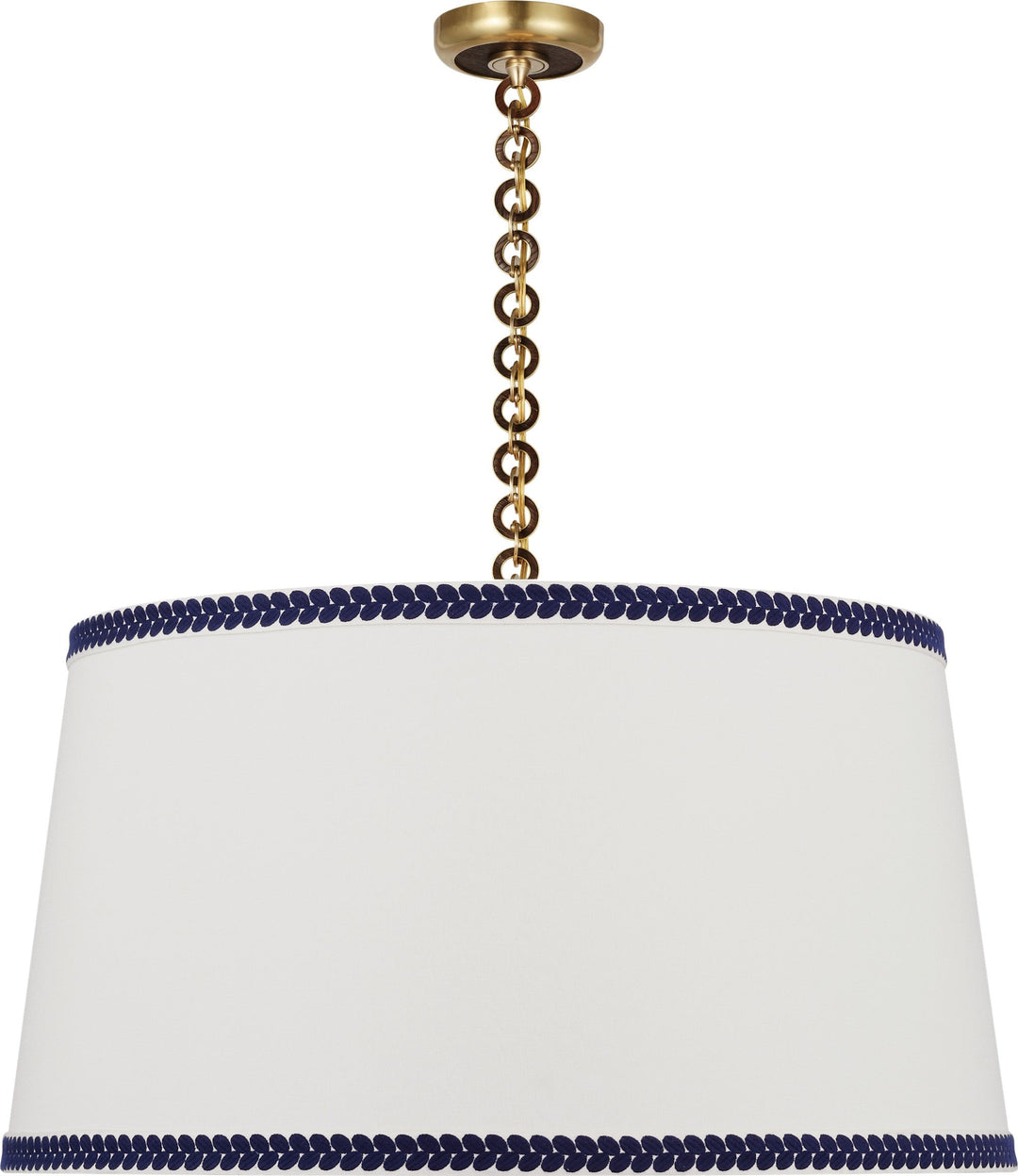 Visual Comfort Signature - SCH 5052HAB/NO-405 - LED Pendant - Evelyn - Hand-Rubbed Antique Brass and Natural Oak