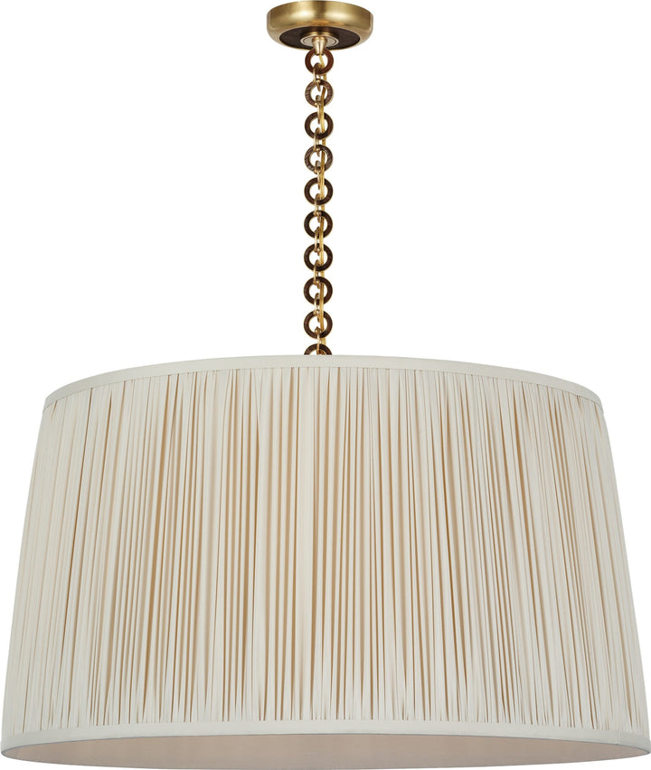 Visual Comfort Signature - SCH 5052HAB/NO-452 - LED Pendant - Evelyn - Hand-Rubbed Antique Brass and Natural Oak