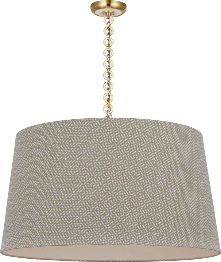 Visual Comfort Signature - SCH 5052HAB/WO-115 - LED Pendant - Evelyn - Hand-Rubbed Antique Brass and White Oak