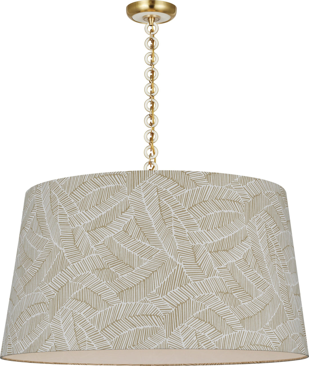 Visual Comfort Signature - SCH 5052HAB/WO-145 - LED Pendant - Evelyn - Hand-Rubbed Antique Brass and White Oak