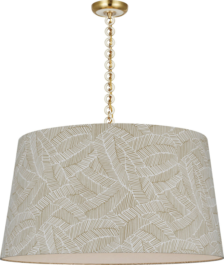 Visual Comfort Signature - SCH 5052HAB/WO-145 - LED Pendant - Evelyn - Hand-Rubbed Antique Brass and White Oak