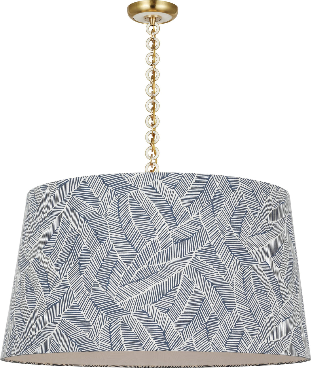 Visual Comfort Signature - SCH 5052HAB/WO-247 - LED Pendant - Evelyn - Hand-Rubbed Antique Brass and White Oak