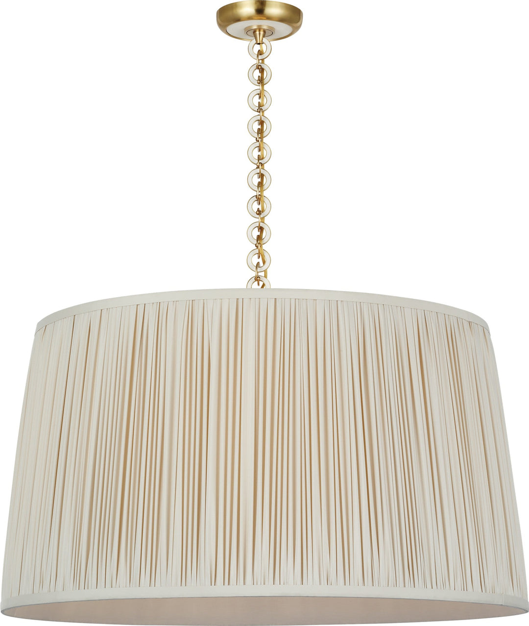Visual Comfort Signature - SCH 5052HAB/WO-452 - LED Pendant - Evelyn - Hand-Rubbed Antique Brass and White Oak