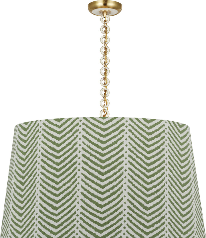 Visual Comfort Signature - SCH 5052HAB/WO-470 - LED Pendant - Evelyn - Hand-Rubbed Antique Brass and White Oak