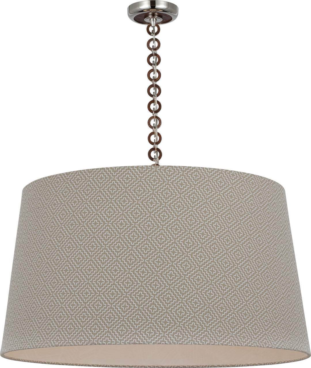 Visual Comfort Signature - SCH 5052PN/NO-115 - LED Pendant - Evelyn - Polished Nickel and Natural Oak