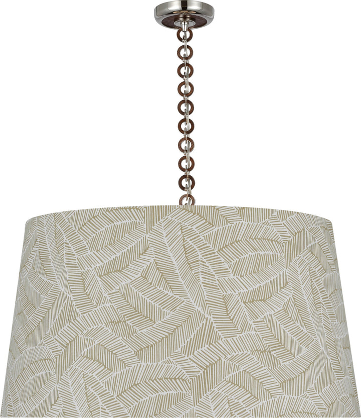 Visual Comfort Signature - SCH 5052PN/NO-145 - LED Pendant - Evelyn - Polished Nickel and Natural Oak