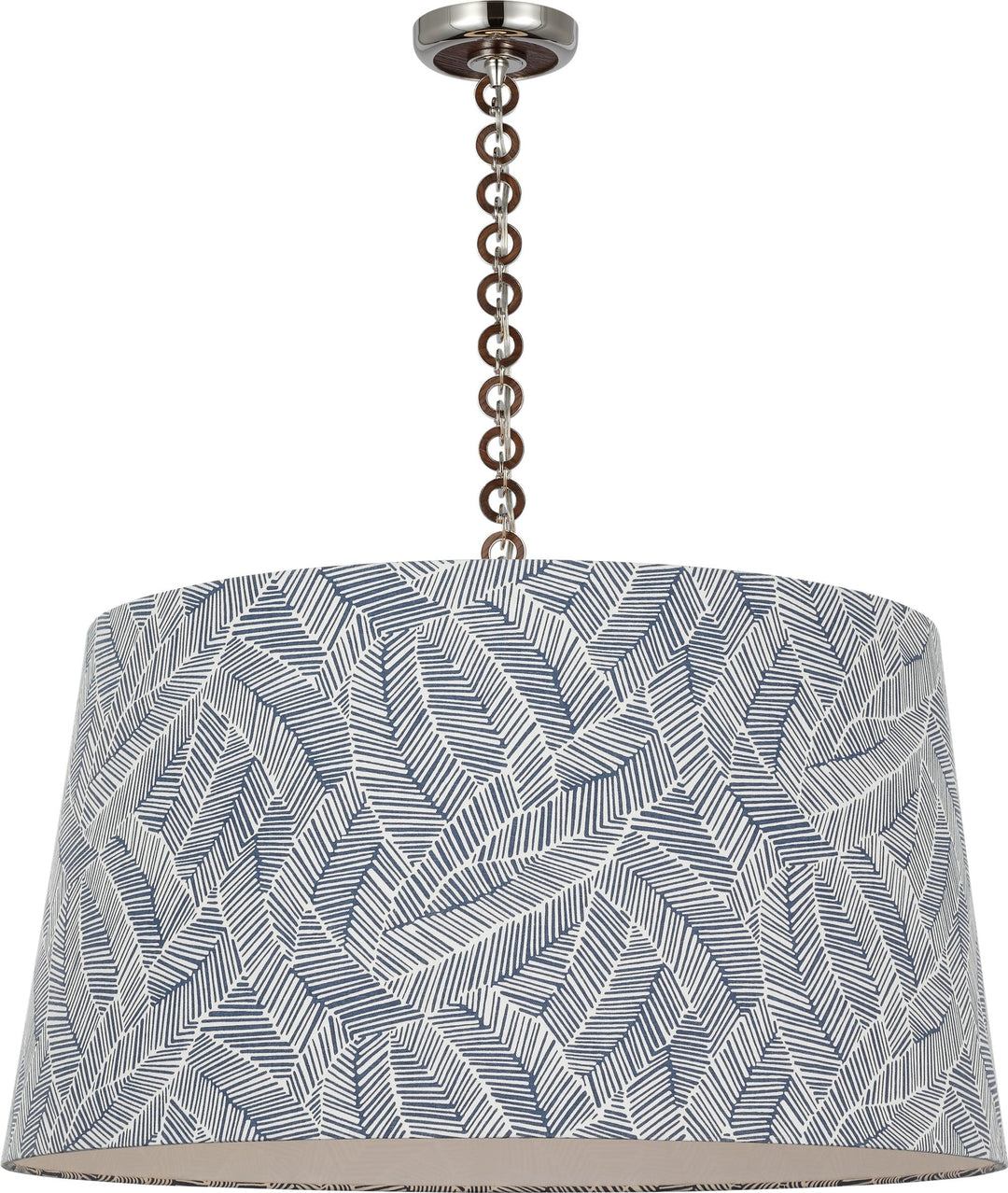 Visual Comfort Signature - SCH 5052PN/NO-247 - LED Pendant - Evelyn - Polished Nickel and Natural Oak