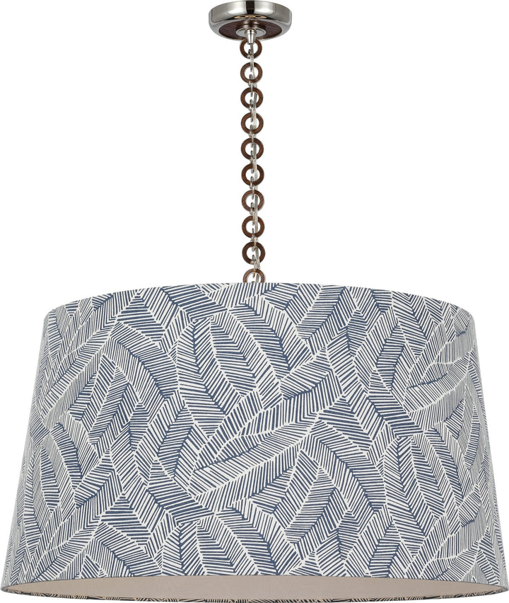 Visual Comfort Signature - SCH 5052PN/NO-247 - LED Pendant - Evelyn - Polished Nickel and Natural Oak
