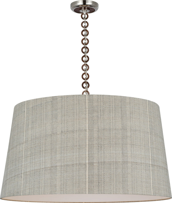 Visual Comfort Signature - SCH 5052PN/NO-260 - LED Pendant - Evelyn - Polished Nickel and Natural Oak