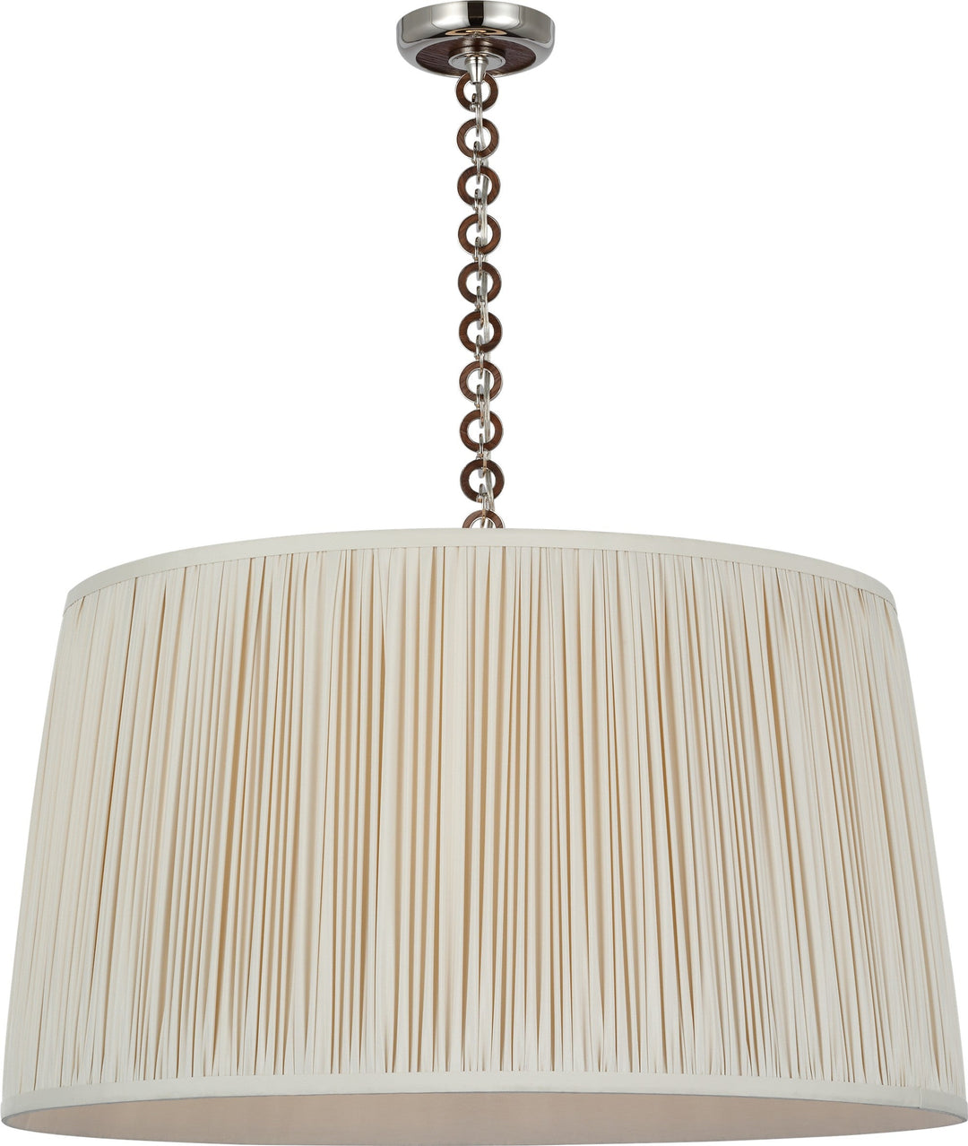 Visual Comfort Signature - SCH 5052PN/NO-452 - LED Pendant - Evelyn - Polished Nickel and Natural Oak