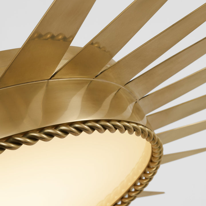Visual Comfort Signature Soleil Short Semi Flush Ceiling Light (view 3)