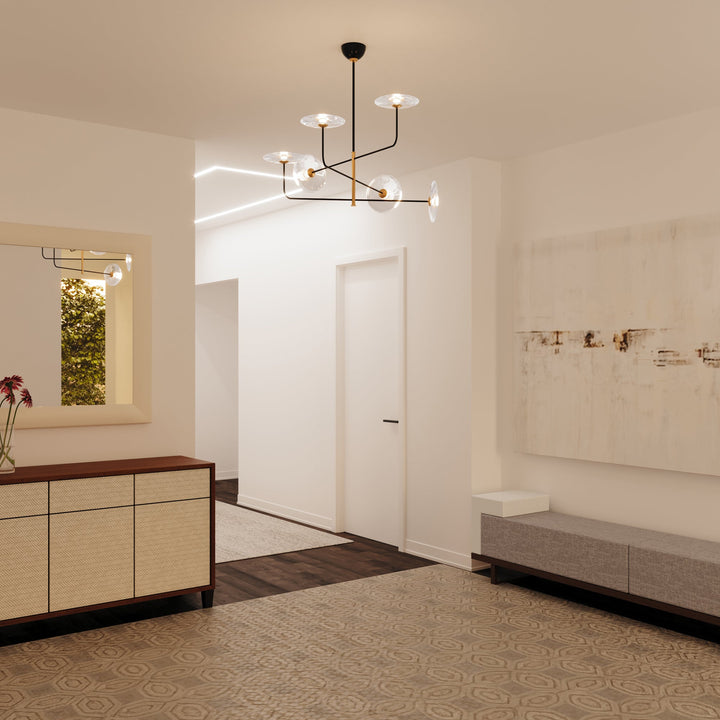 Visual Comfort Signature Calvino Arched Chandelier (view 2)