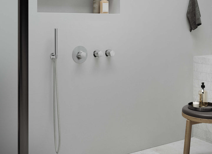 MGS Bagno Penta Stainless Steel Thermostatic Trim