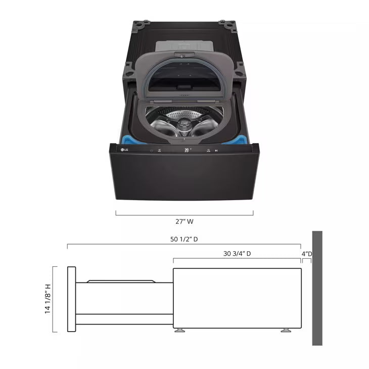 LG Appliances 1 cu.ft. Pedestal Washer