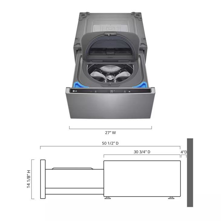 LG Appliances 1 cu.ft. Pedestal Washer