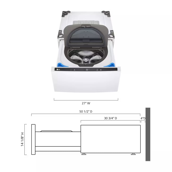 LG Appliances 1 cu.ft. Pedestal Washer