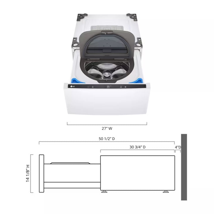 LG Appliances 1 cu.ft. Pedestal Washer