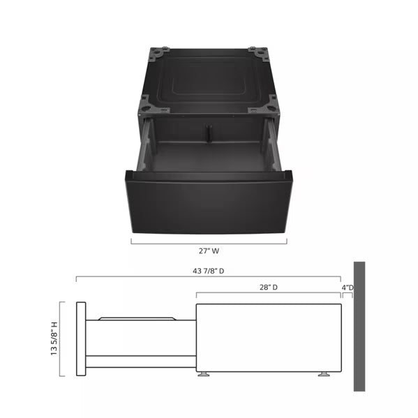 LG 27" Pedestal Storage Drawer