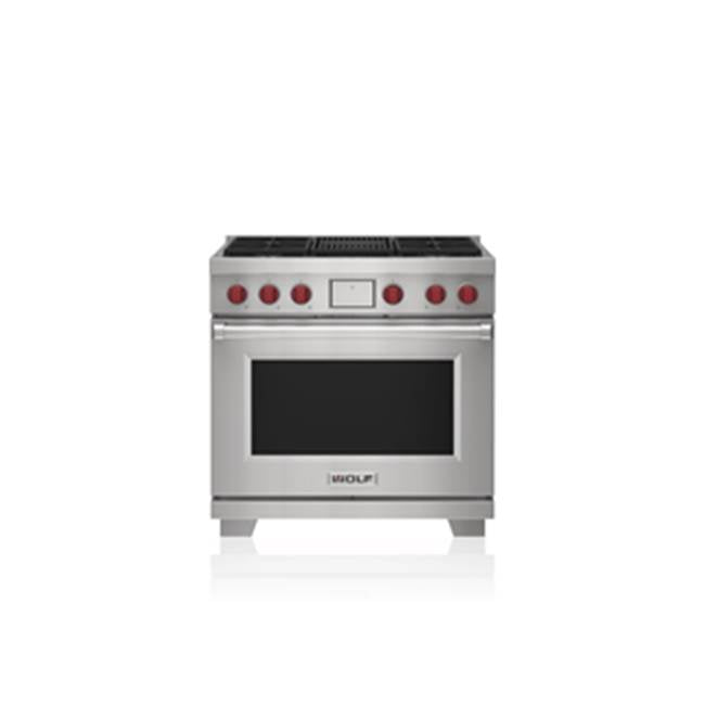Wolf Dual Fuel Range Burners with Infrared Charbroiler