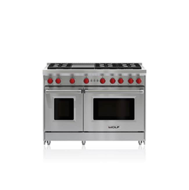 Wolf Gas Range Burners with Griddle