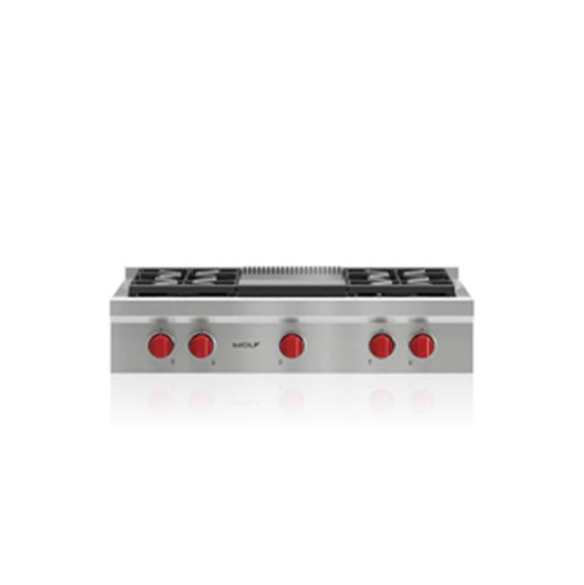 Wolf Sealed Burner Rangetop Burners with Griddle