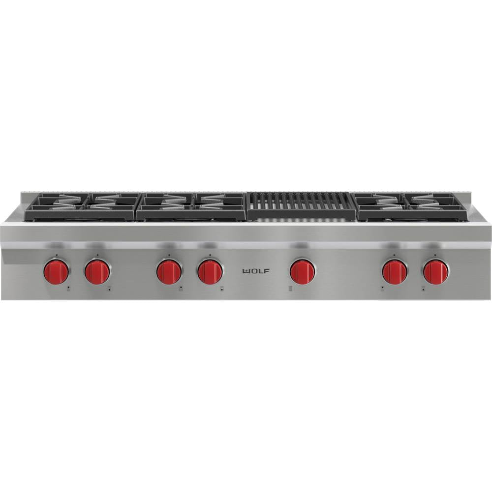 Wolf Sealed Burner Rangetop Burners with Charbroiler