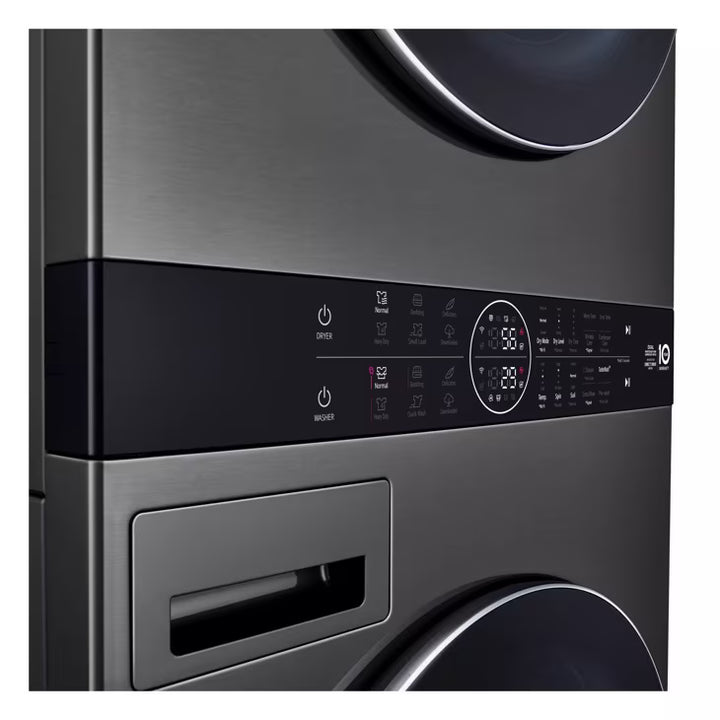 LG Appliances Single Unit LG WashTower™ with Center Control™ 5.0 cu. ft. Front Load Washer and 7.8 cu. ft. Electric Ventless Heat Pump Dryer