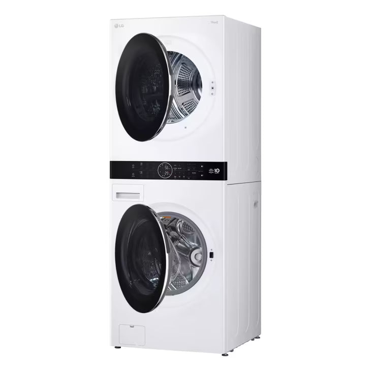 LG Appliances Single Unit LG WashTower™ with Center Control™ 5.0 cu. ft. Front Load Washer and 7.8 cu. ft. Electric Ventless Heat Pump Dryer