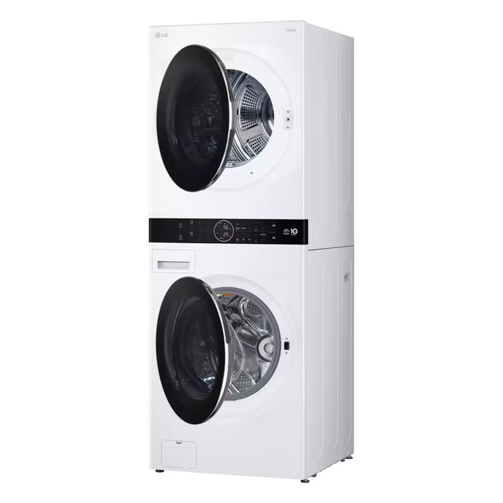 LG Appliances Single Unit LG WashTower™ with Center Control™ 5.0 cu. ft. Front Load Washer and 7.8 cu. ft. Electric Ventless Heat Pump Dryer
