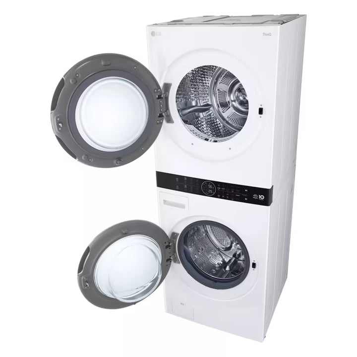 LG Appliances Single Unit LG WashTower™ with Center Control™ 5.0 cu. ft. Front Load Washer and 7.8 cu. ft. Electric Ventless Heat Pump Dryer