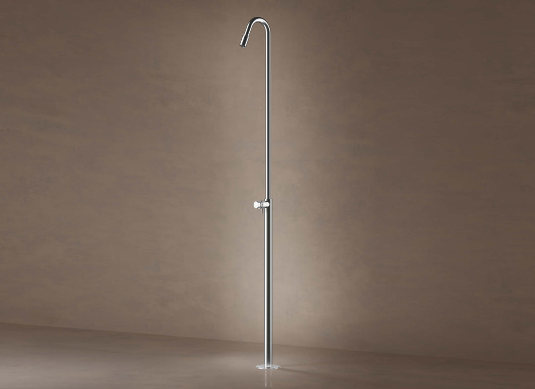 MGS Bagno Outdoor Stainless Steel Floor mount Thermostatic Shower