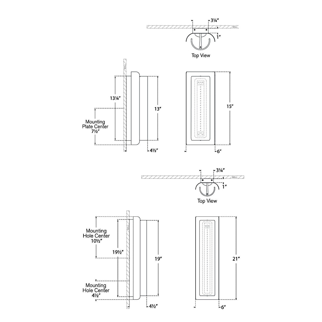 Visual Comfort Signature Penumbra Tall Wall Sconce
